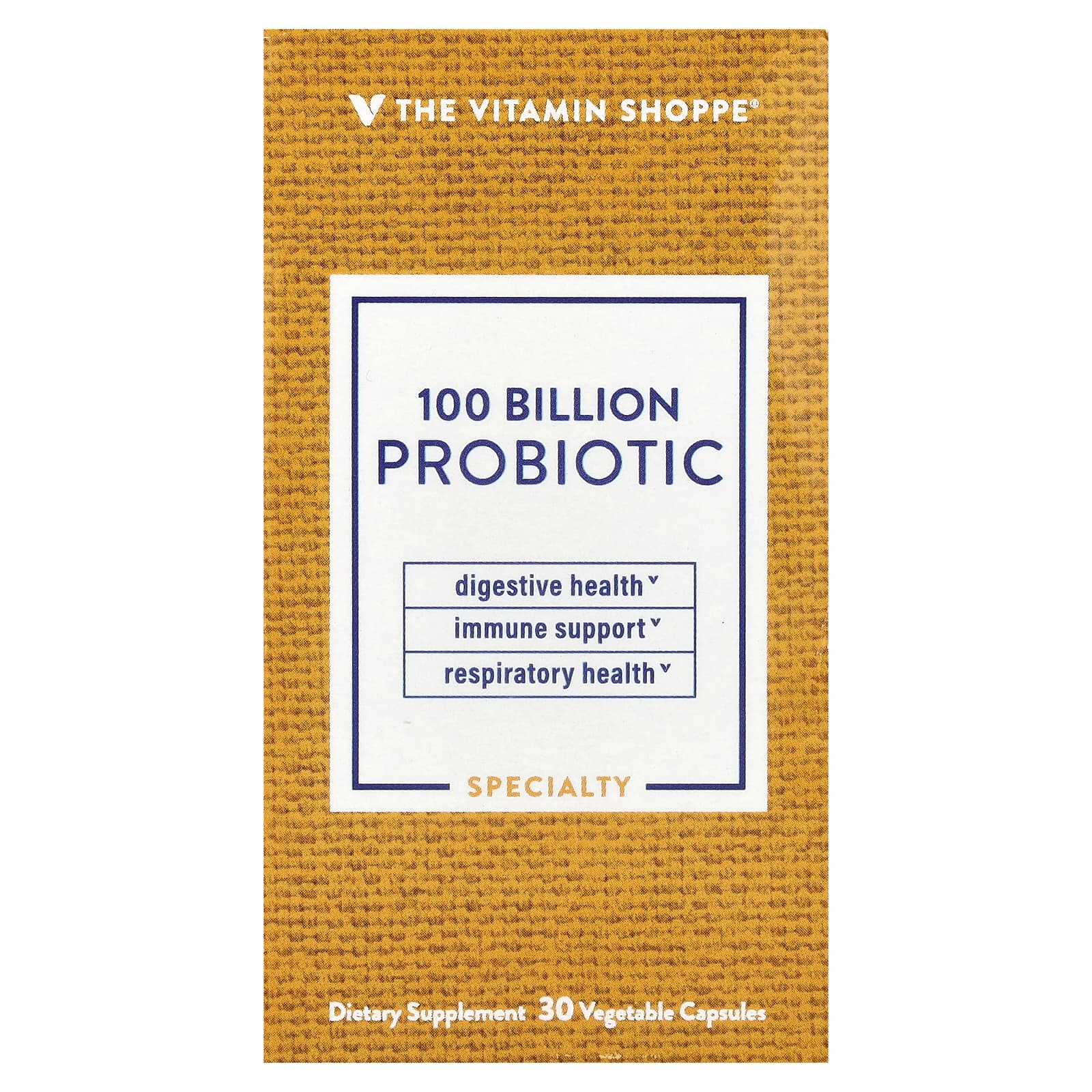 

The Vitamin Shoppe, probiotic, 100 billion CFU, 30 veggie capsules
