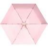 Compact Gold Umbrella: Ultra-light 6-Rib Folding Dual-use for Sun and Rain Protection
