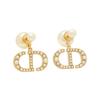 Klassisches Buchstabenlogo Exquisite Ohrringe Damenohrringe Gold E1654TRIR-S301