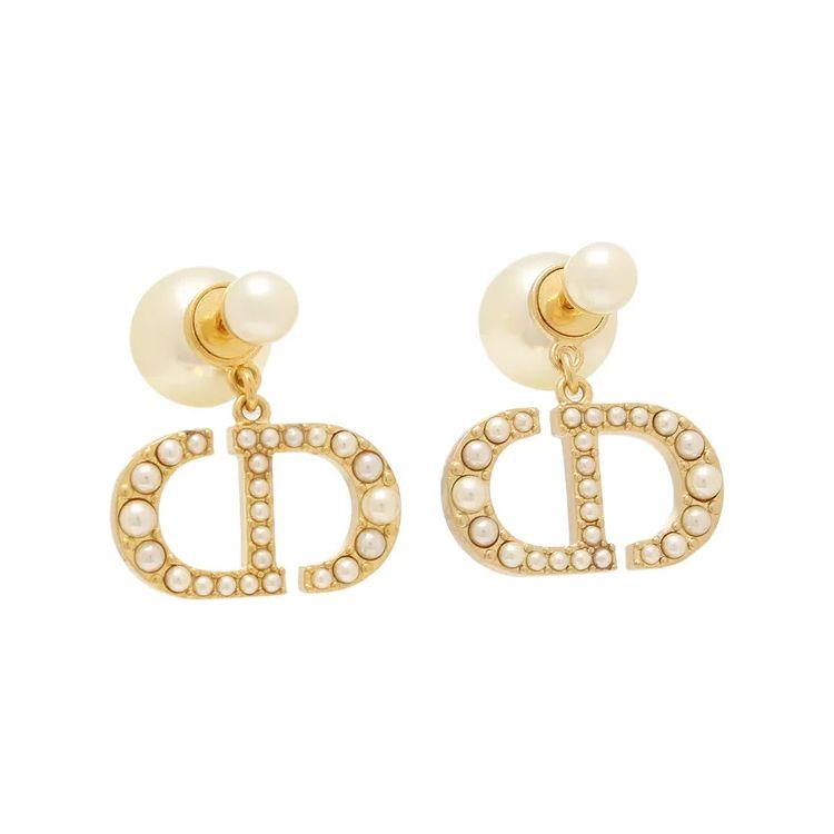 Dior Klassisches Buchstabenlogo Exquisite Ohrringe Damenohrringe Gold E1654TRIR-S301