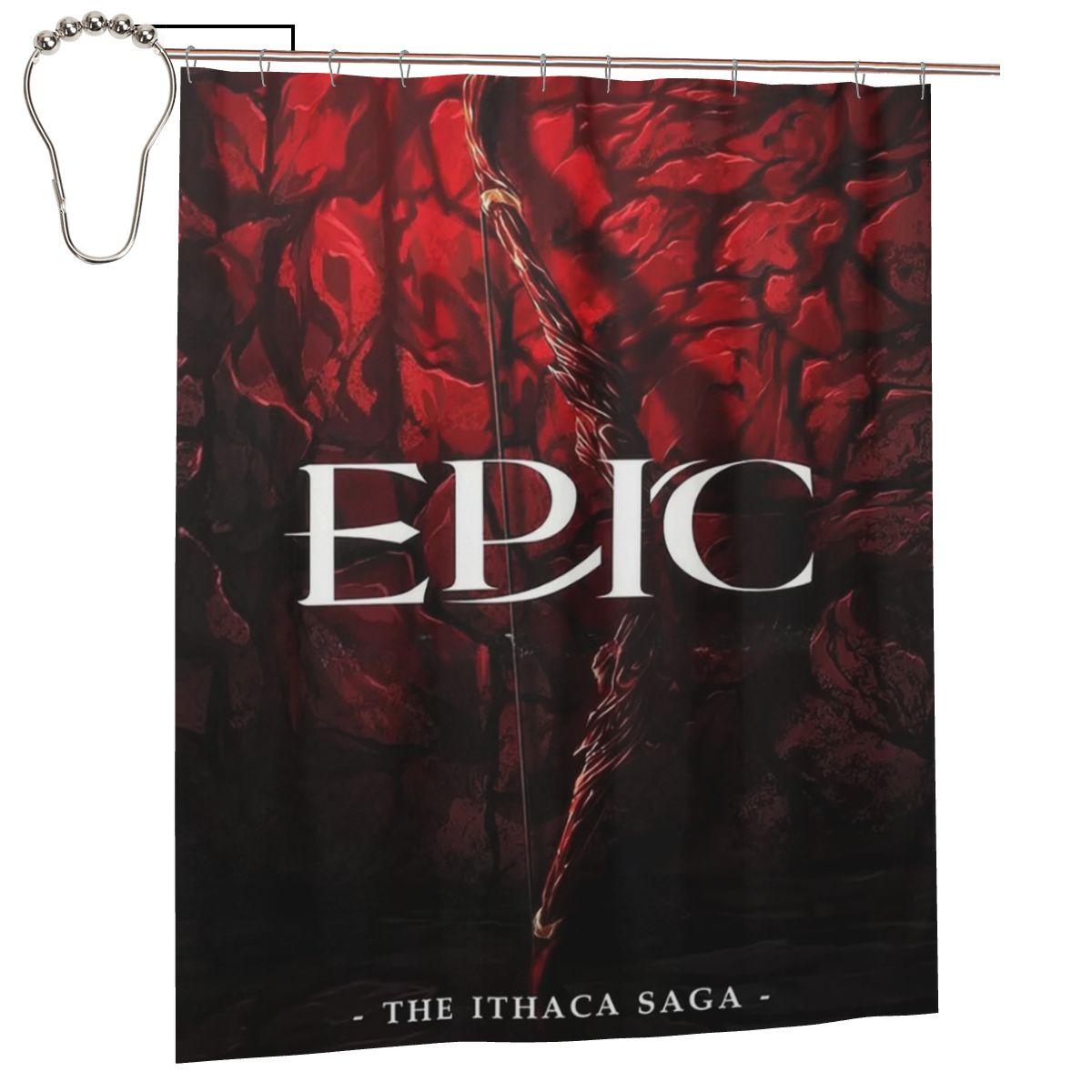 

Epic The Musical The Ithaca Saga Shower Curtain Bathroom Polyester Waterproof Bath Curtains With Hooks W60H190(CM)-1 Pcs