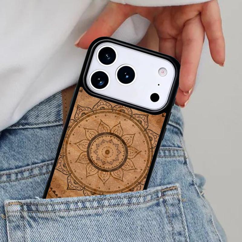 Indian Mandala Pattern Phone Case for iPhone 16e 15 14 13 12 17 Pro Max Plus Air 17pro Cover Coque