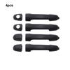 4pcs Sturdy Car Decorative Accessories Exterior Door Handle Cover In Black Black Appearance Is