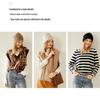 Women's 100% Pure Cashmere Cable Knit Hat, Autumn/Winter Korean Style Turban Hat - New Fashion Warm Hat