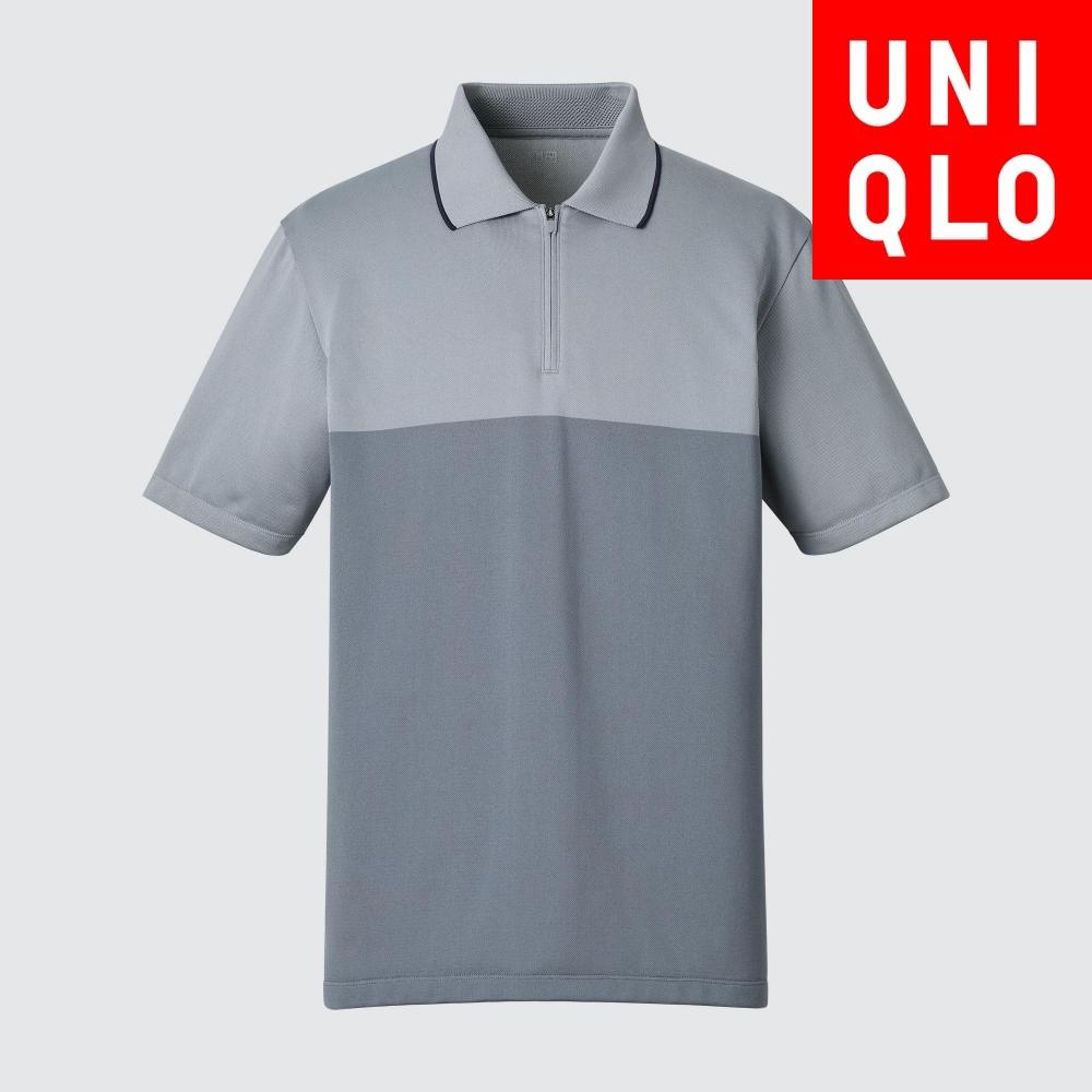 

Рубашка поло UNIQLO DRY EX Half Zip с коротким рукавом 18 WINE/Men XS