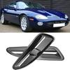 2Pcs Car Gloss Black Front Bonnet Vents Cover Trim For Jaguar XKR XK8 Decoration
