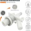 2-Pack 385311641 Water Valve Kit for Dometic Toilets Series 300, 301, 310, 311, 320, 321, Leak-Proof, with 2 PCS Toilet Flush Ball Seal, Effortless