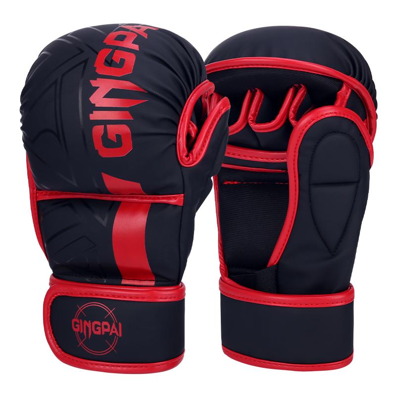 Professional Mma Boxing Gloves Half Finger Sandbag Karate Muay Thai Training Gloves Men Women Thickened Boxing Equipment