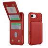 Peněženka Držák na karty RFID Blokování Magnetický stojánek Pouzdro na telefon pro iPhone 16E 16 Plus 15 Pro Max 14 13 mini 12