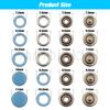 50-100Pcs Metal Prong Snap Button Hollow/Solid Press Prong Ring Button Studs Fasteners For Clothes Garment Sewing Bags Shoes