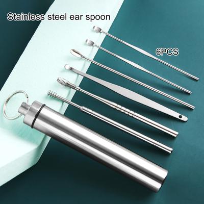 1 Set Ohrenschmalz-Reiniger, wiederverwendbar, polierte Oberfläche, professioneller Spiral-Ohrenschmalz-Entferner, Ohr-Pick-Reinigungswerkzeug-Set