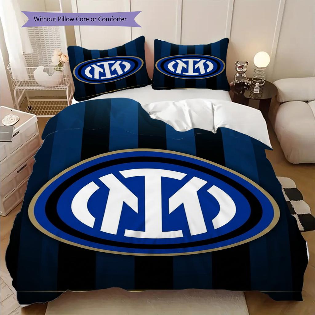 Eredità Inter: Biancheria da letto Tradizione a Strisce Blu (1 * copripiumino + 2 * federa, senza nucleo) Set lenzuola regalo di compleanno di Natale