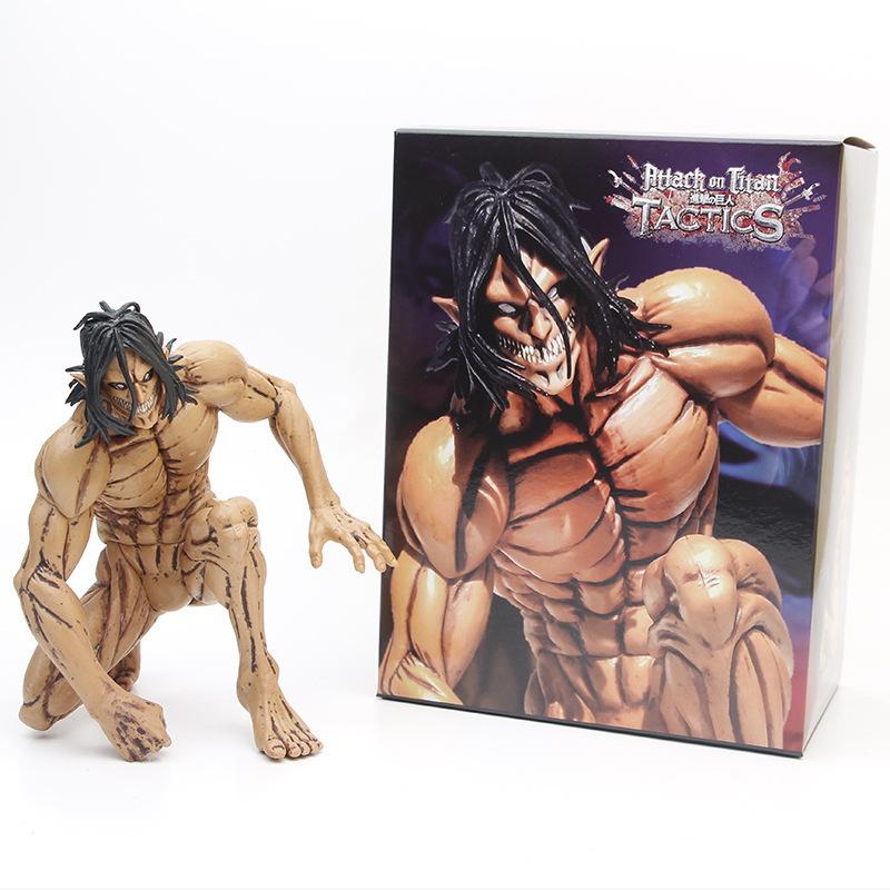 Attack On Titan Eren Jaeger Colossus Form Articulated Action Figure Model Kit Boy Collectible Desktop Ornaments Decor Toys Gifts