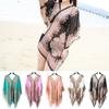Fashion Women Chiffon Magic Shawl Beach Sunscreen Super Shawl Versatile N9M8