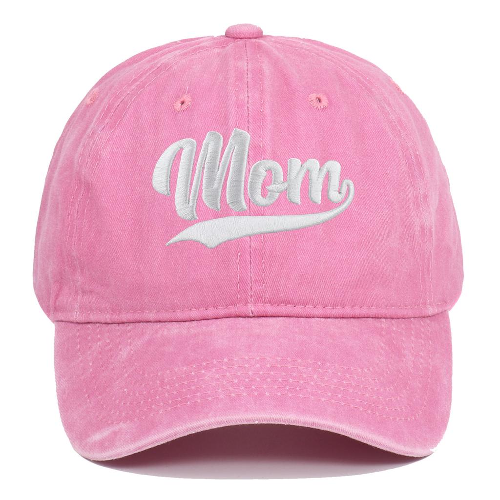 1pc Fashion DAD MOM Embroidery Baseball Caps Adjustable Couple Hiphop Baseball Hats Distressed Faded Cap Vintage Sunscreen Hats