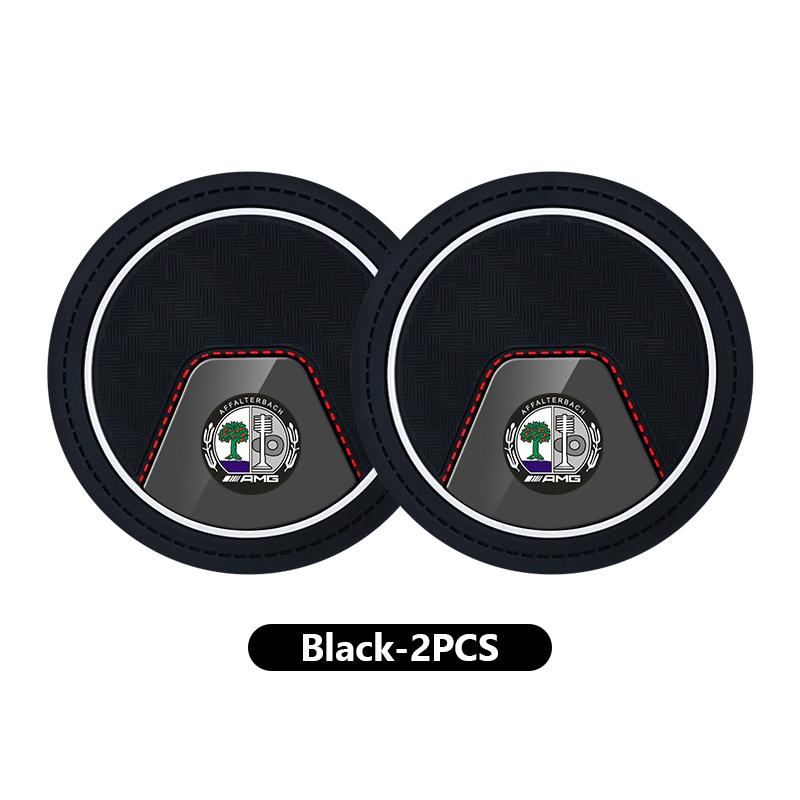 

Car Logo Water Cup Pads PVC Coaster Anti Slip Mat Accessories For AMG Benz CITAN VITO SPRINTER CLS SLK W202 W203 W204 W205
