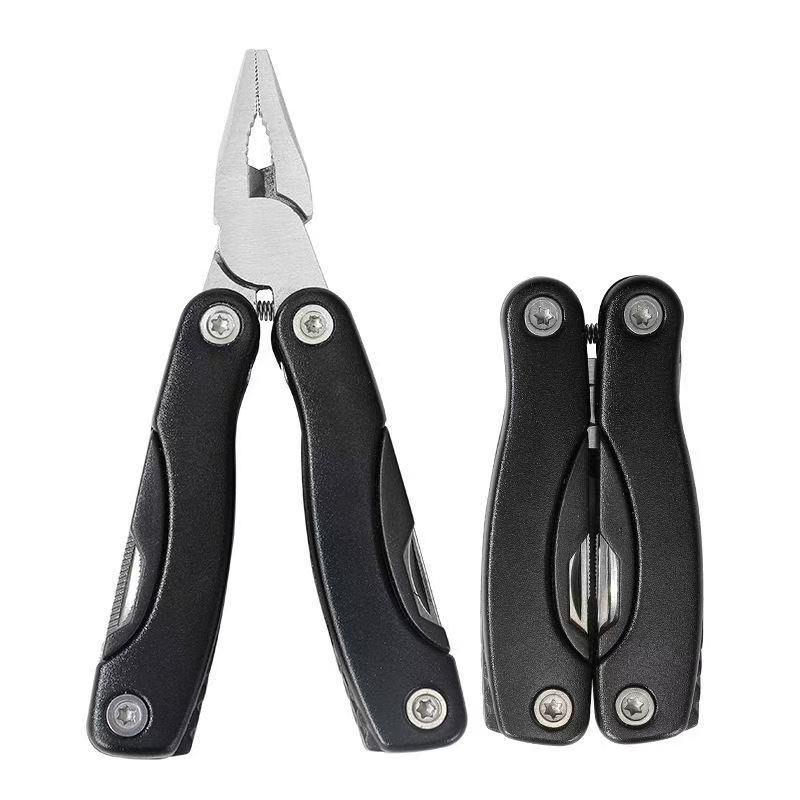 Versatile Outdoor Multi-Tool: Compact Folding Pliers with Aluminum Handle for Camping and Survival.