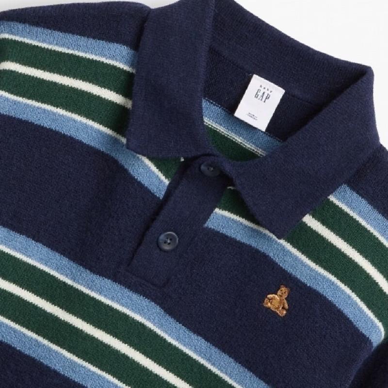 Gap Toddler Boys' Striped Polo Knit Shirt