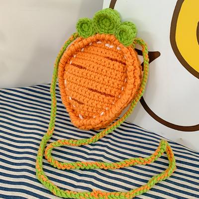Hand-Crochet Crossbody Bag, Mini Cute Kawaii Knitted Shoulder Bag, Handwoven Crochet Handbags