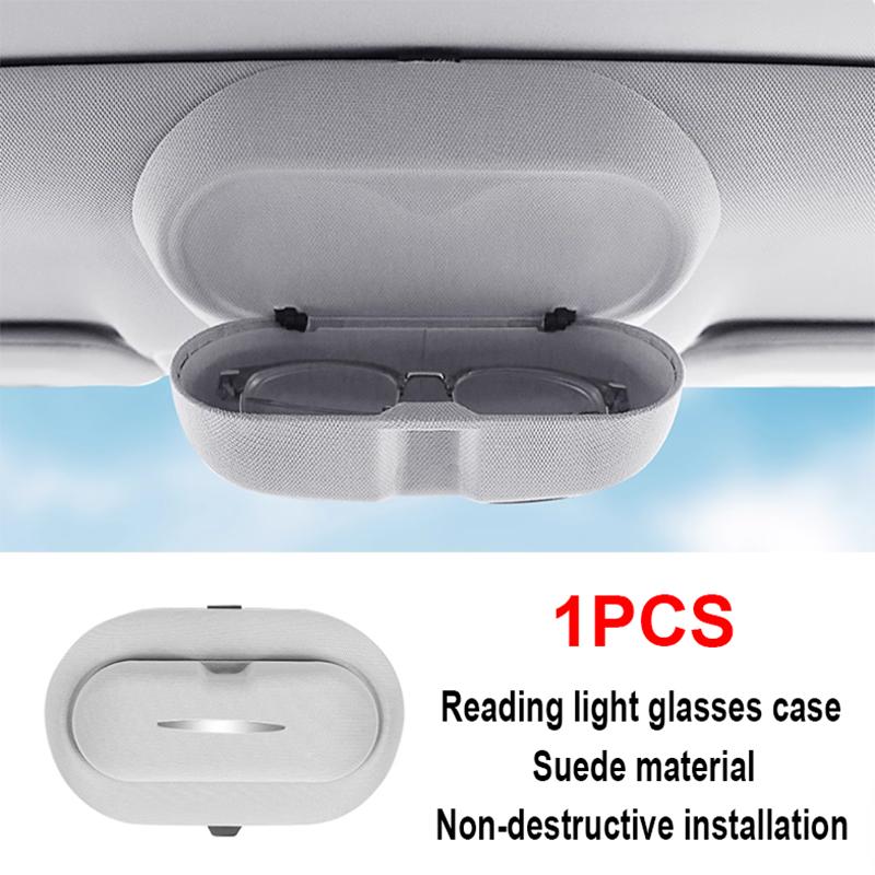 For Leapmotor C10 2024 2025 2026 Car Sunglasses Holder Box Glasses Box Sunroof Suede Sunglasses Case Clip Auto Accessories белый