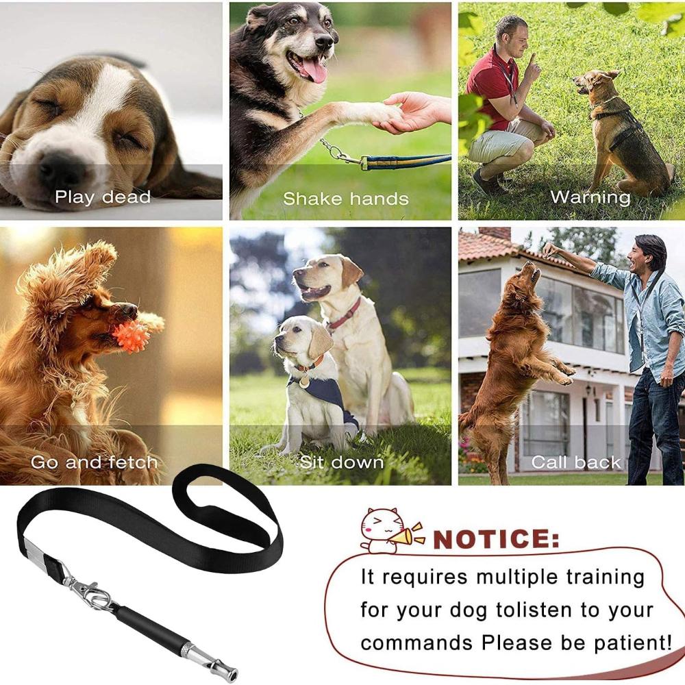 PILONG Dog Whistle, 2023 New 2PCS Ultrasonic Dog Whistle To Stop Barking Neighbors Dog, Professional Adjustable Silent Dog Whistle Training Tools for
