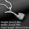 New Creative Design Pipe Pendant Necklace for Men Personalized Trend Street Motorcycle Rider Accessories Charming Jewelry Rock Party Gift