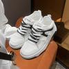 2025 spring white shoes new Korean version ins female students platform heightening sports board shoes casual street shot P711