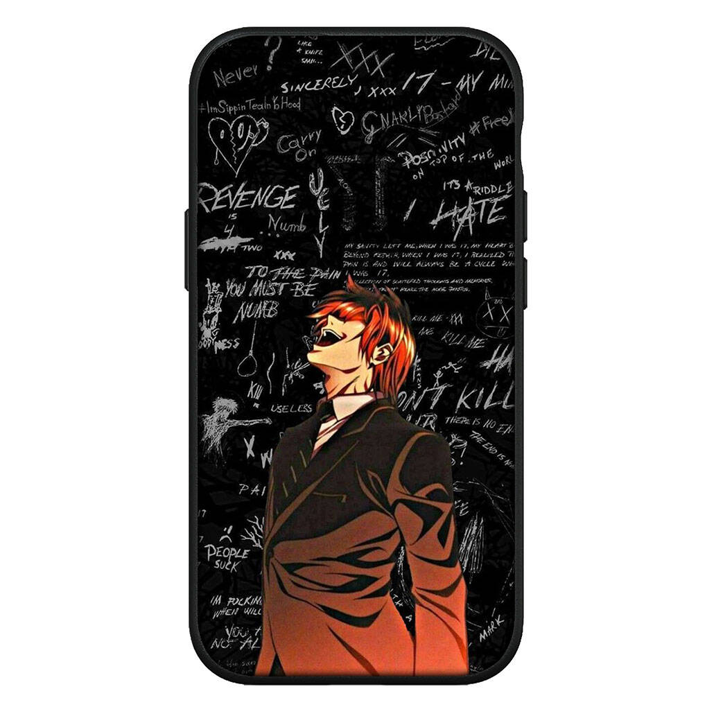 Cover for iPhone 17 16 15 Xiaomi Poco Redmi Note 14 13 12 Pro Max 9 16e Samsung Galaxy S25 S24 S23 OPPO Huawei Cartoon Death Note L Lawliet Phone Case