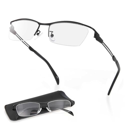FEEL LIFE Reading Glasses FLM-001-2+1.00 Black Men s