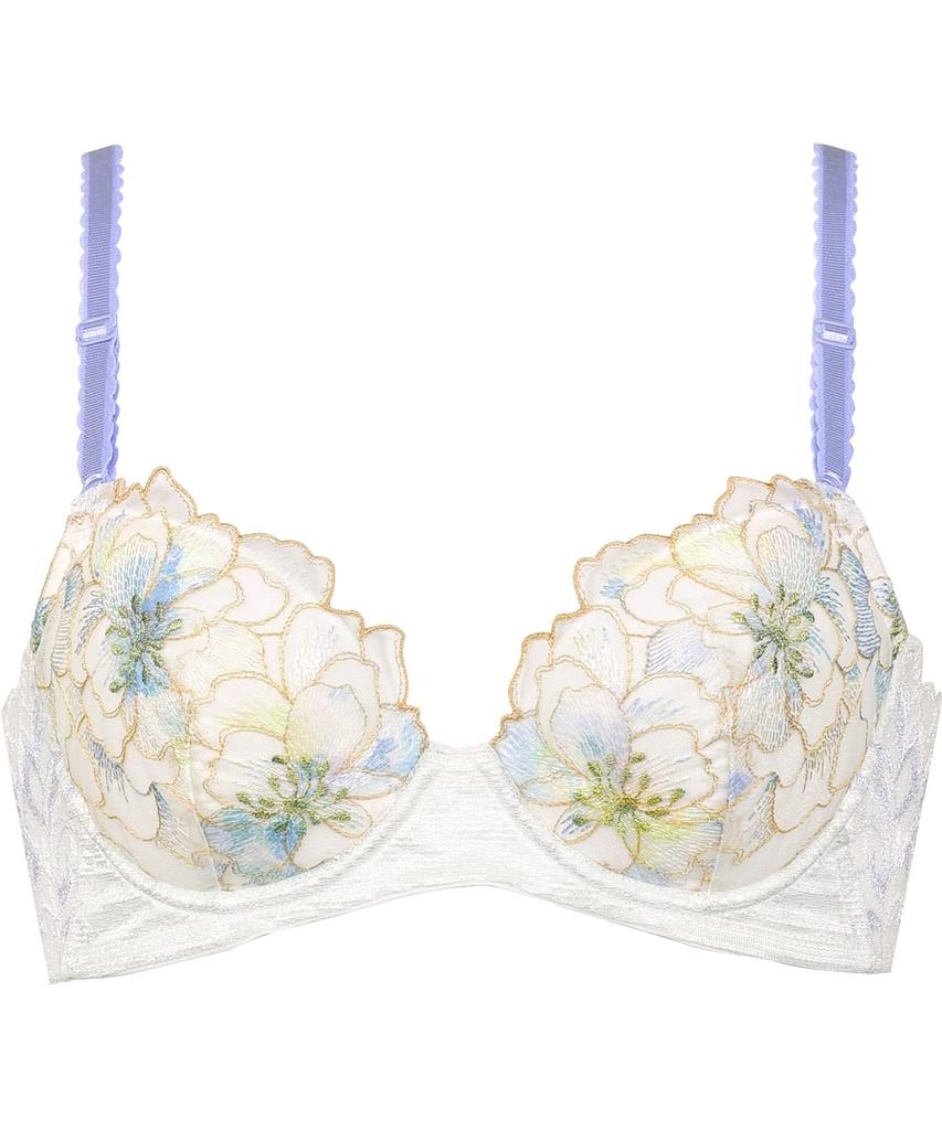 Bra that eliminates unevenness in the back and blocks the flow of the bust at the sides back KB2716 BU B65 [Wing/Wacoal] [Beautiful bra] Women's