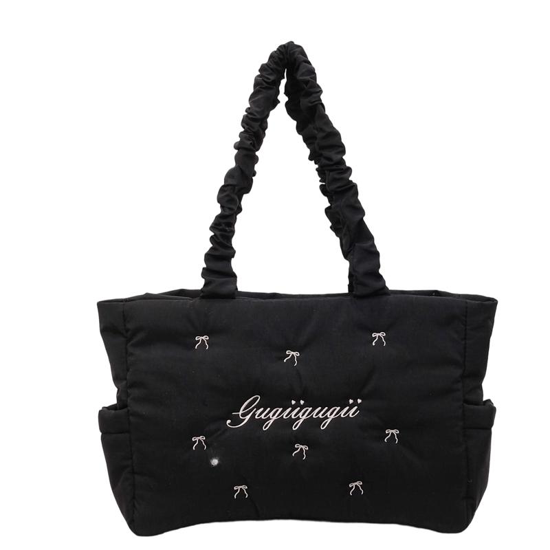 Quilted Tote Bag Women Fashion Soft Handle Shoulder Bag for Daily Use and Casual Outings