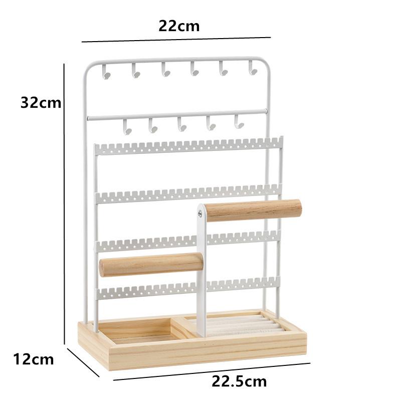 Earrings Jewelry Display Rack Large Capacity Eardrop Showcase Stand Bracelet Storage Shelf Necklace Jewellery Organizer Holder