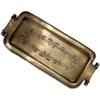 Imported Brass Storage Plate Carved Aromatherapy Organizer Palace Ornament Snack Tray Vintage Dish Decorative Serving Plate