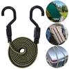 Bungee Cords Heavy Duty Luggage Bungee Straps with Hooks Antislip Flat Elasticity Rope Elastic Bungees Cords for Cargo Luggage
