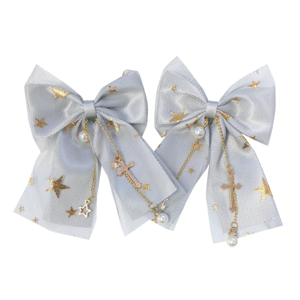 

Ribbon Clip Hairpin Itaba Decoration Set of 2 Gray