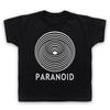 Sabbath Paranoid Vertigo Black Heavy Metal Illusion Kids Child's T-Shirt