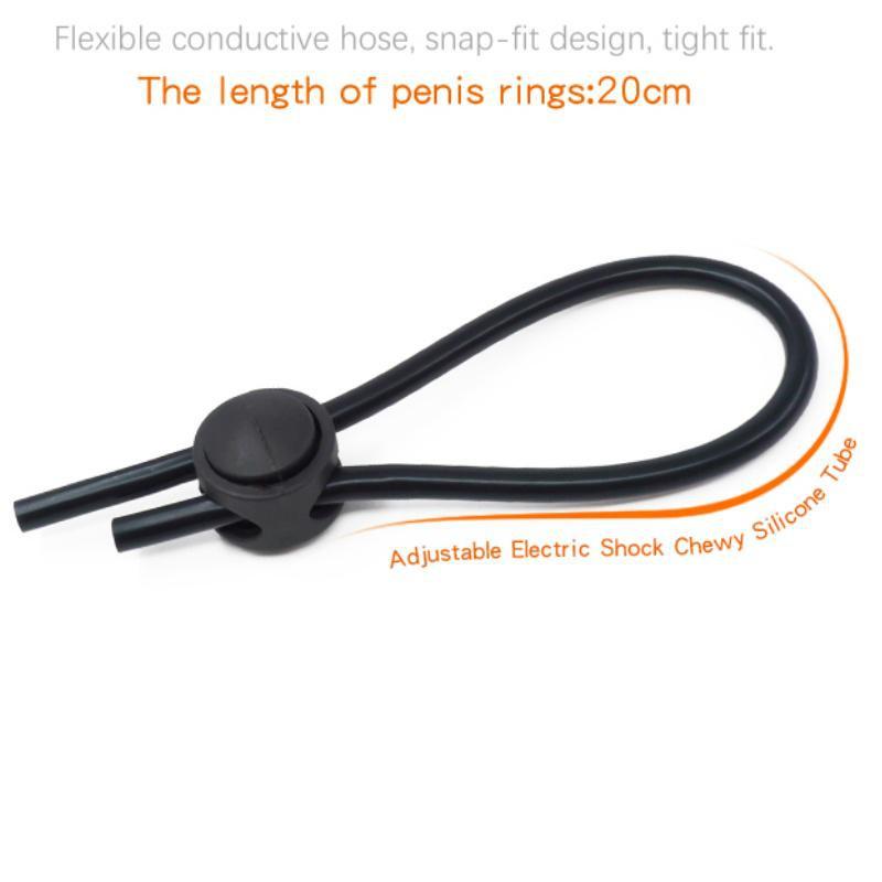 Grampos de mamilo de choque elétrico, massageador de mama, clipes de clitóris, jogos de anel masculino elétrico
