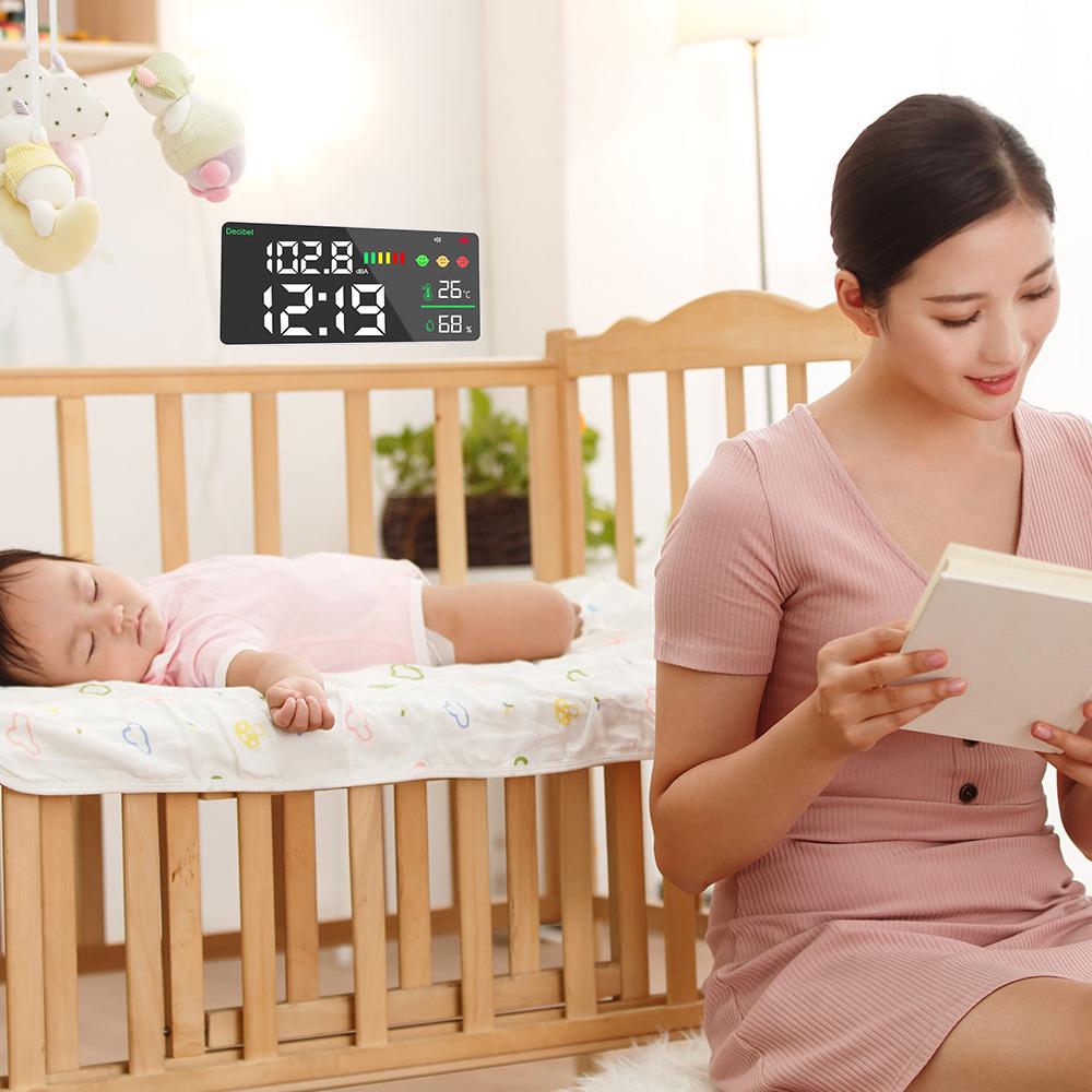 Wall-Mounted HD Sound Meter with Large Digital Display