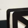 Iron Letter Holder Black Desk Sorter Modern Tissue Storage Box  Office