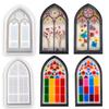 Praktische Kirchenfenster Aufbewahrungsbox Schrank Spiegel Silikonform Epoxidharz Leicht zu lösen Keine Rückstände für DIY-Bastelarbeiten