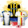 Ecuador Flagge Print Fußball T-Shirt Sportlich Lässig Ecuador Karte Grafik Schnelltrocknendes Trikot Unisex Atmungsaktiv Kurzarm Oberteile