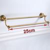 Antique Brass Bathroom Towel Holder Single Towel Bar Towel Rack Solid Aluminium Towel Rail 30/40/45/50/60cm Bathroom Accessories