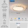 Modern Smart Bedroom Ceiling Light, Full Spectrum Eye-Care, Luxury Design