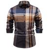 AIOPESON 2025 Classic Plaid Shirt Men 100% Cotton Autumn Winter Thicken Office Formal Long Sleeve Business Executive Mens Shirts