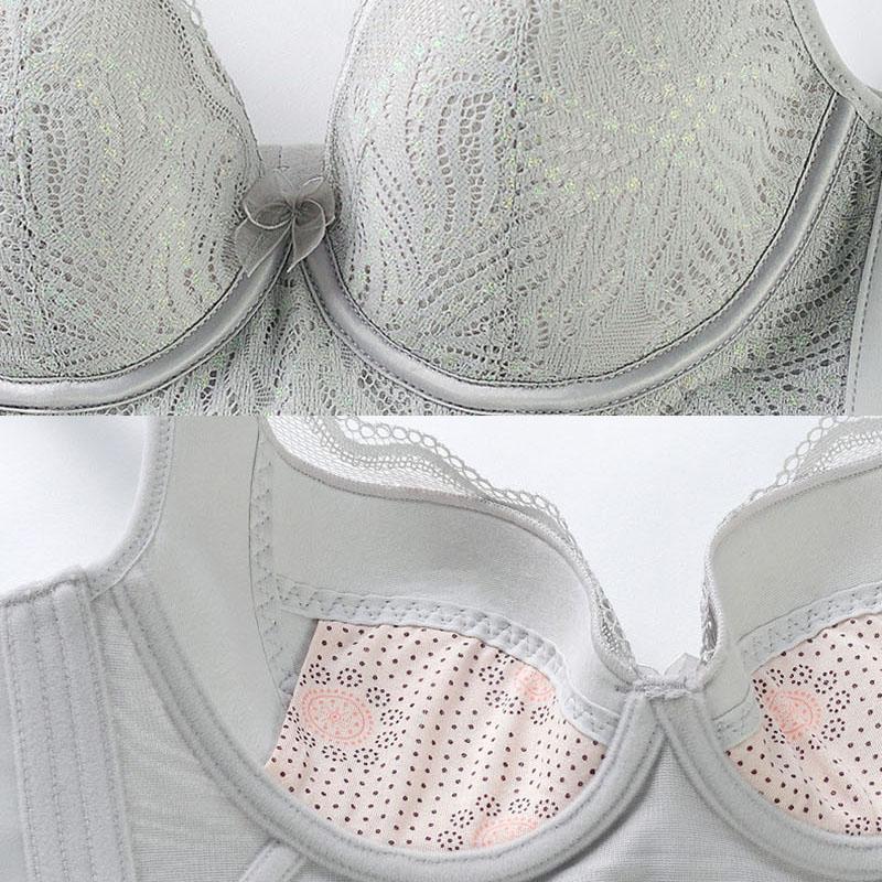 Sexig spets-bh Damer Push Up Bralette Plus Size D E Kupa Sensuella underkläder Samlande Tunn Fancy Underkläder