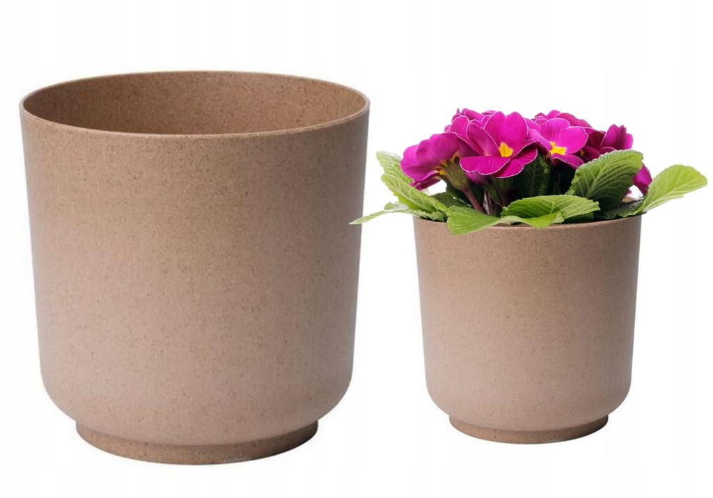Matte flower cover, brown plastic, ECO WOOD Satina, 15x149 cm