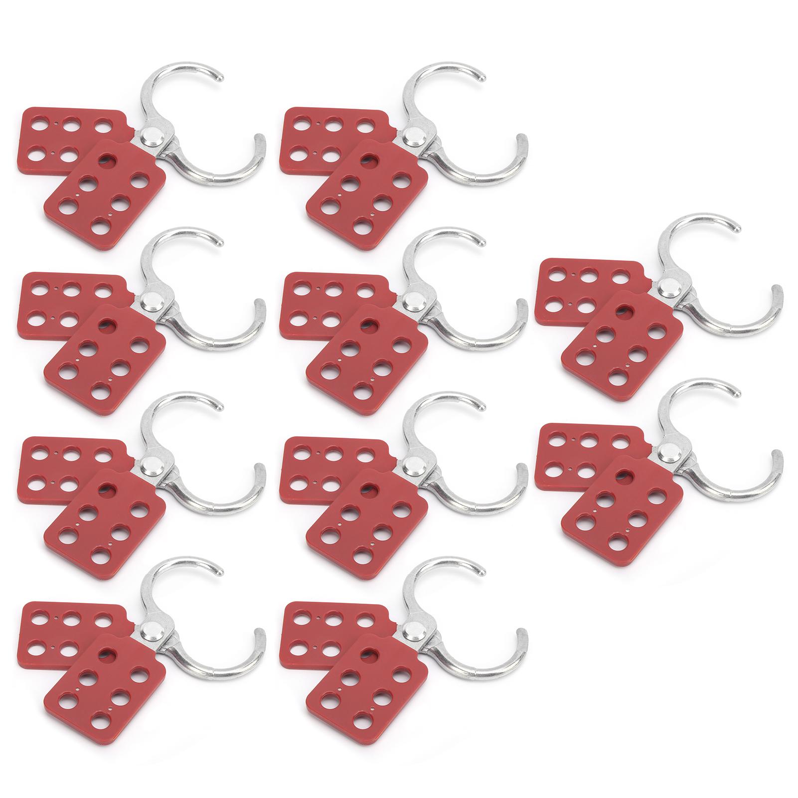 

10pcs Lockout Hasp 38mm 1.5in 6 Holes Aluminium Insulation for Flammable Explosive Places