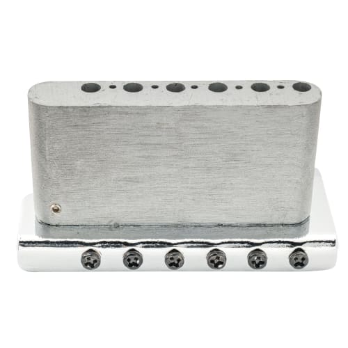 Wilkinson WOV04 10.8mm String Spacing 6-Point Guitar Tremolo Bridge for Squier/Mexico Fender/MIJ Strat Electric Guitars, Chrome