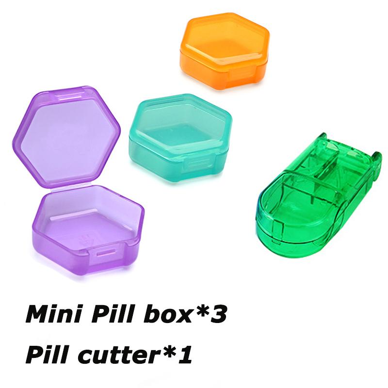 7 Day Pill Organizer Case Portable Plastic Medication Planner for Vitamins Fish Oils Supplements Capsule Container