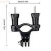 Pivot Arm for Cycling Adjustable Handlebar Bike Bicycle Mount Seatpost Clamp with Metal Screws for Sports Camera Accessories